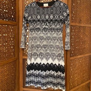 🚺 Donna Morgan black/white dress